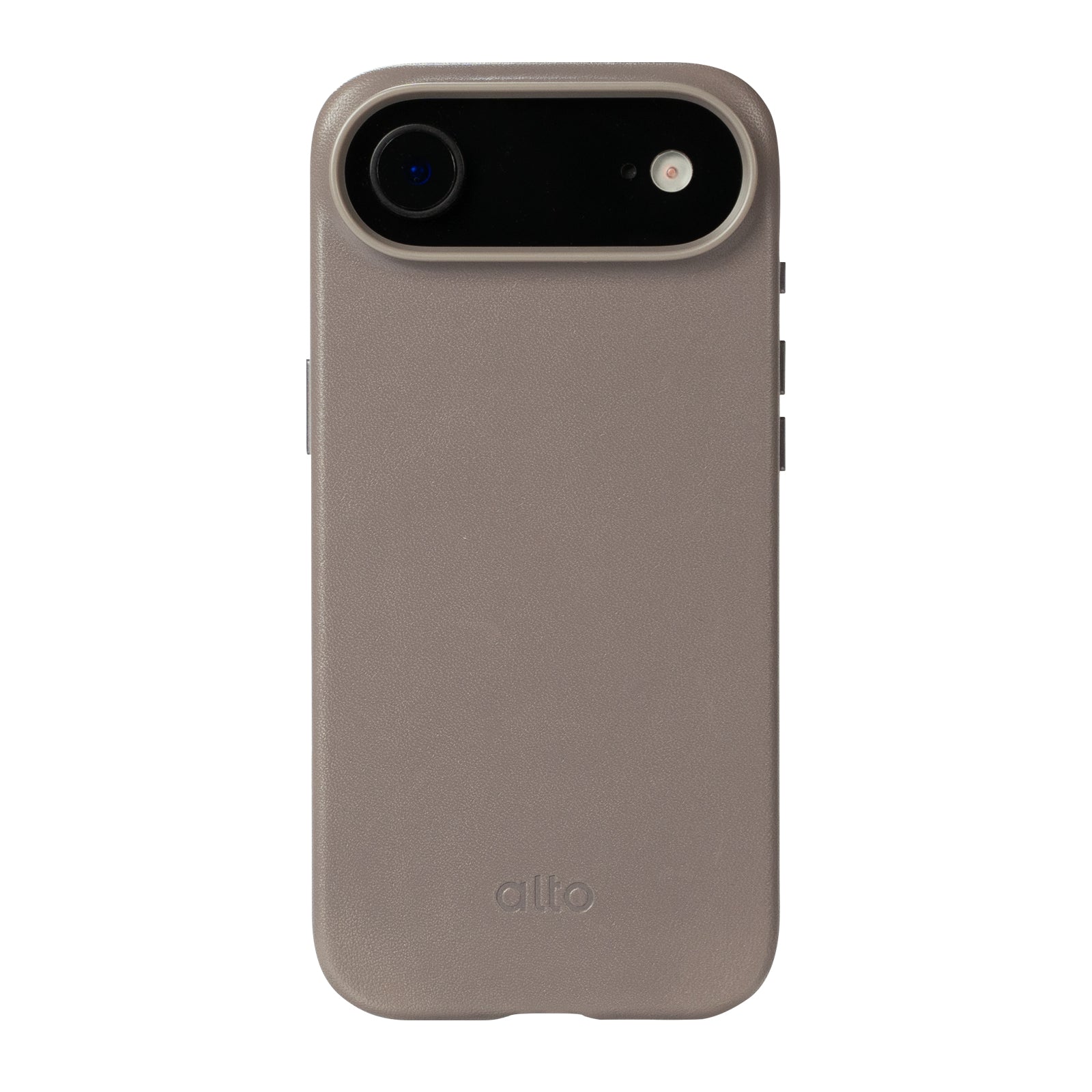 iPhone 17 Air - Clop Magnetic Leather Case - Cement Gray