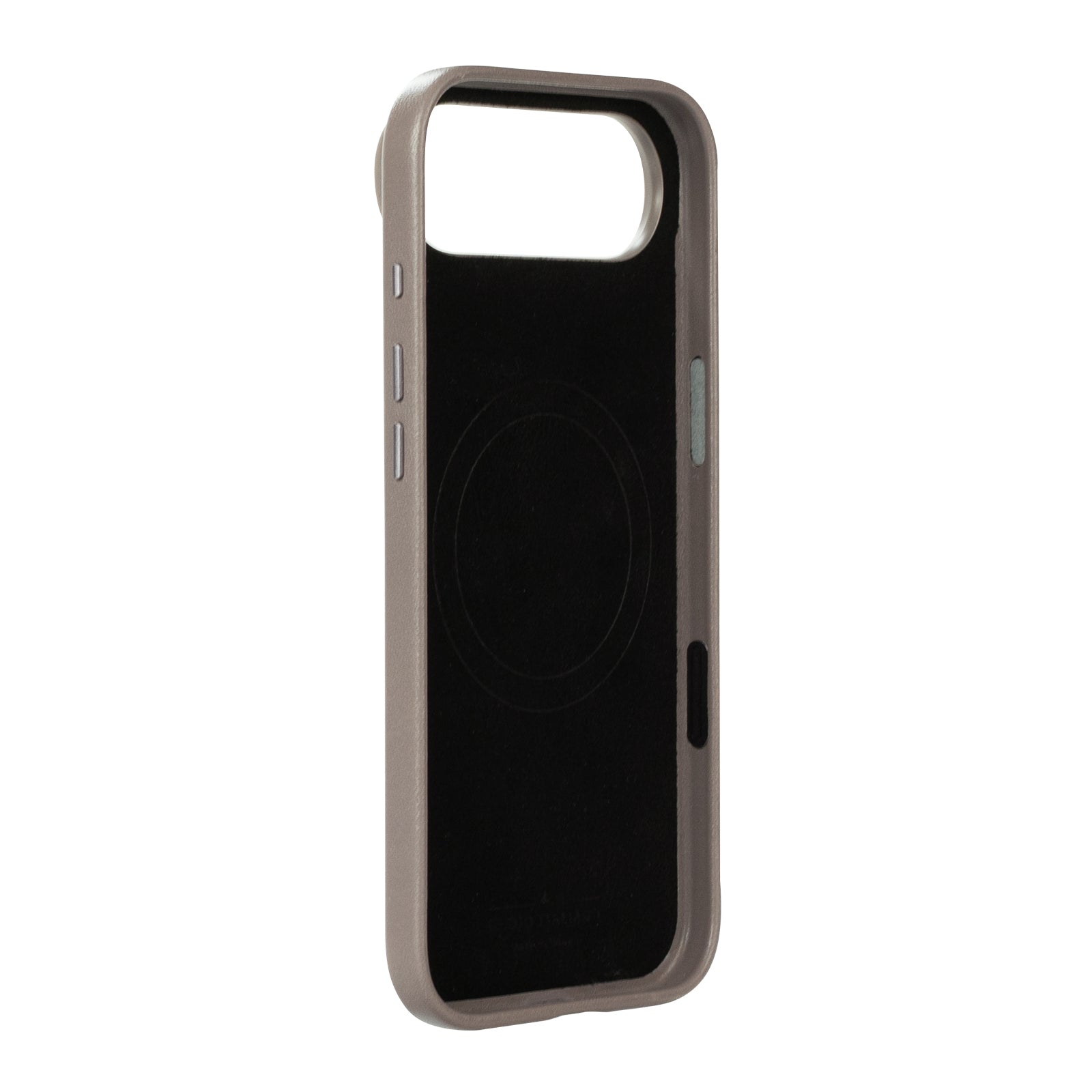iPhone 17 Air - Clop Magnetic Leather Case - Cement Gray