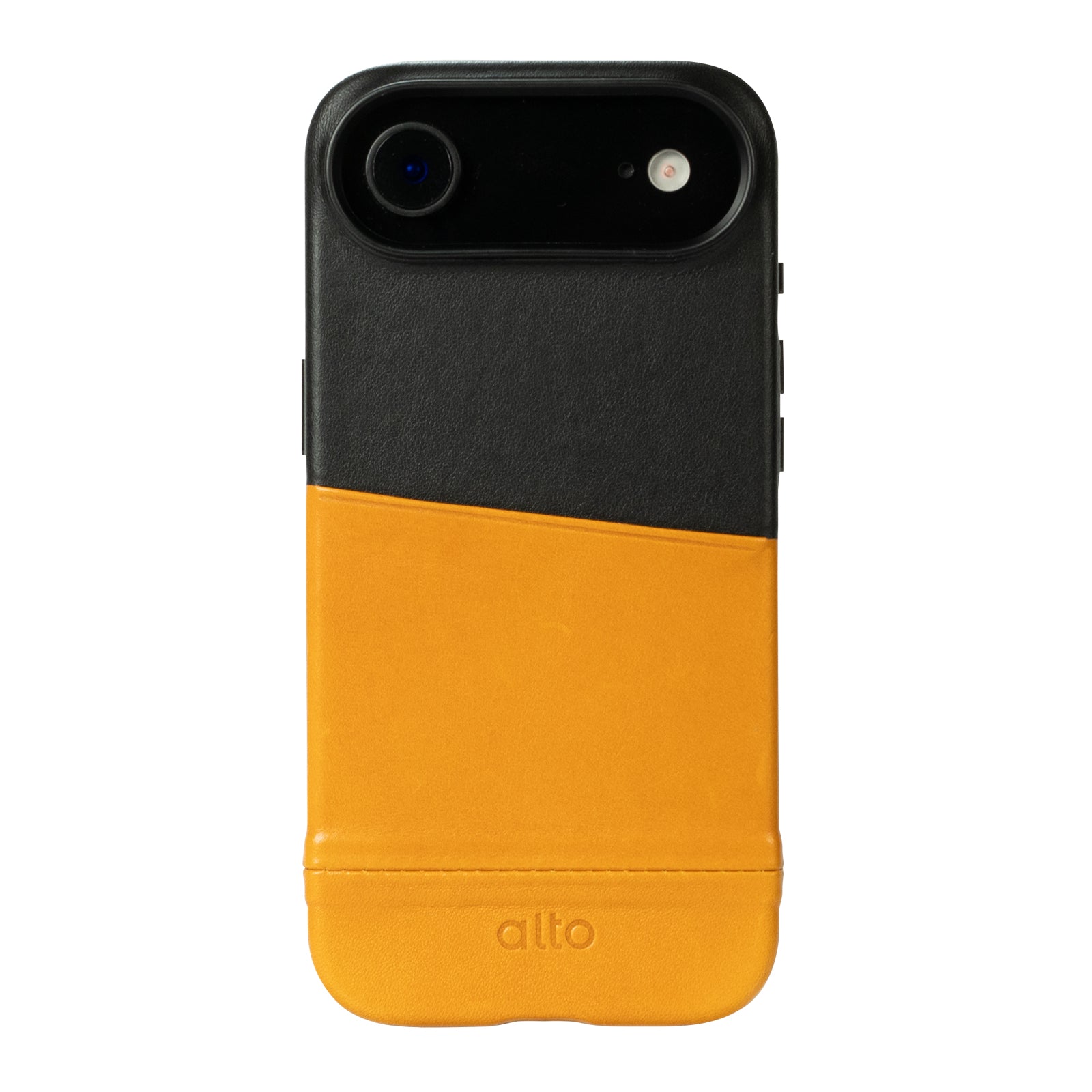 iPhone 17 Air - Metro Leather Wallet Case - Caramel brown/Raven black
