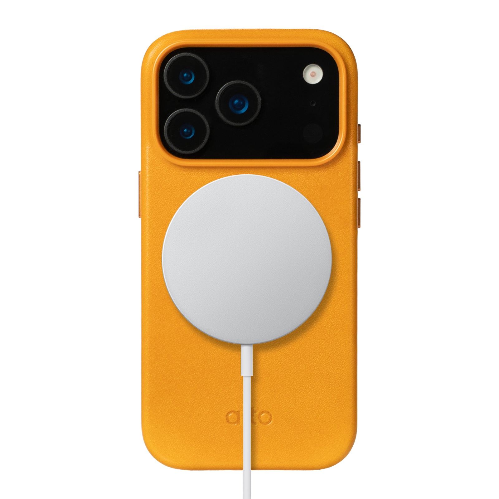 iPhone 17 Pro  - Clop Magnetic Leather Case - Caramel Brown