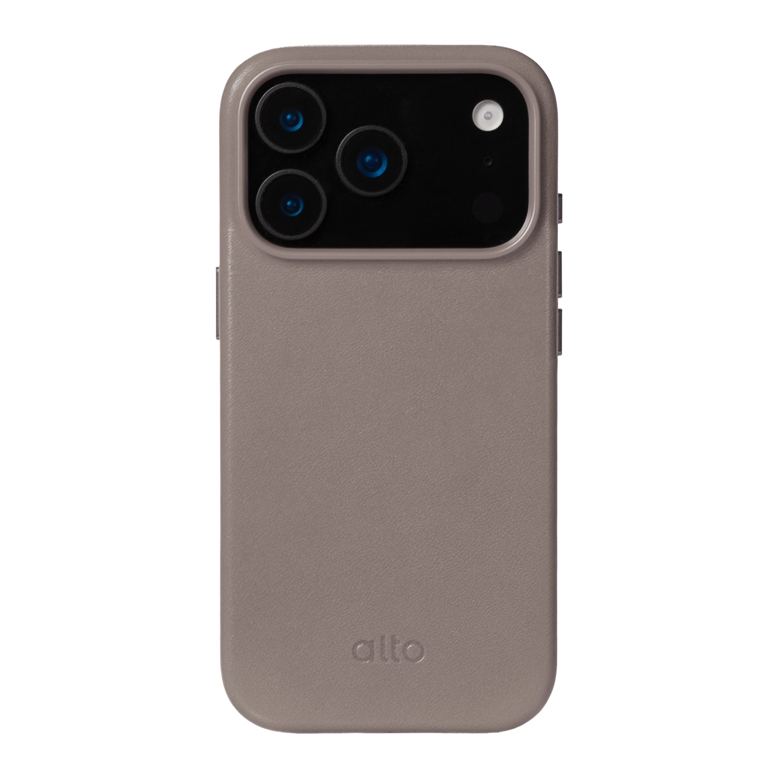 iPhone 17 Pro  - Clop Magnetic Leather Case - Cement Gray