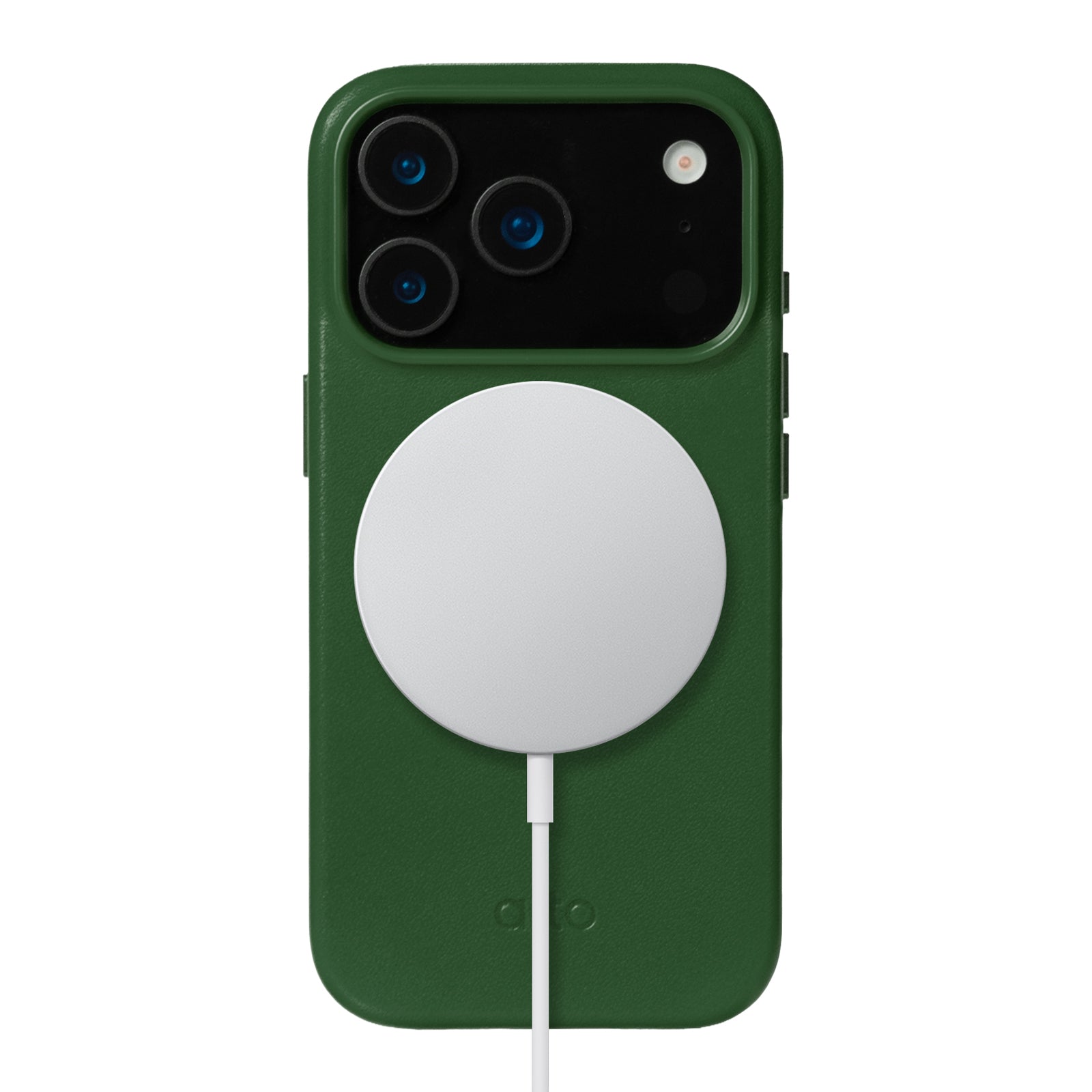 iPhone 17 Pro  - Clop Magnetic Leather Case - Forest Green