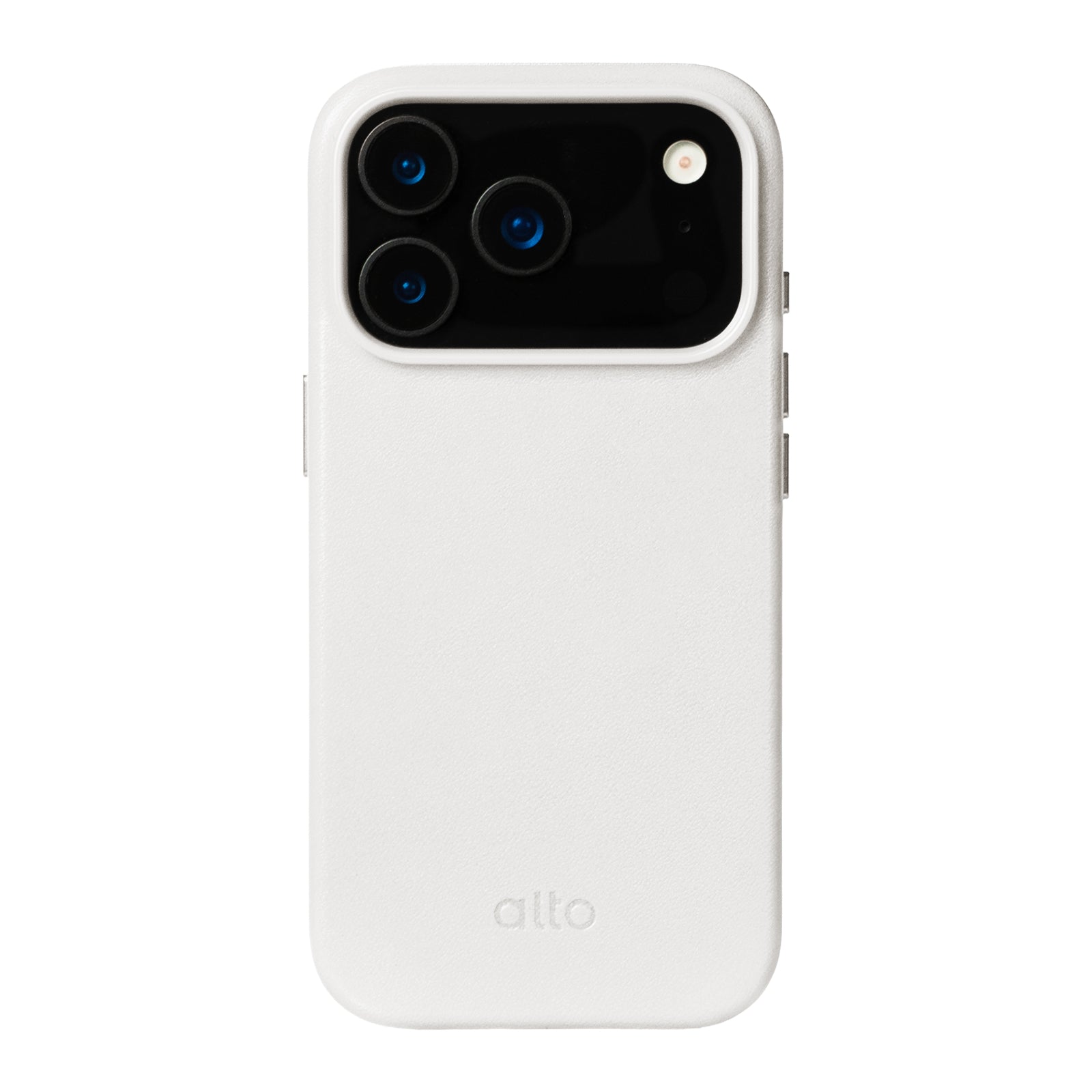 iPhone 17 Pro  - Clop Magnetic Leather Case - Forst White