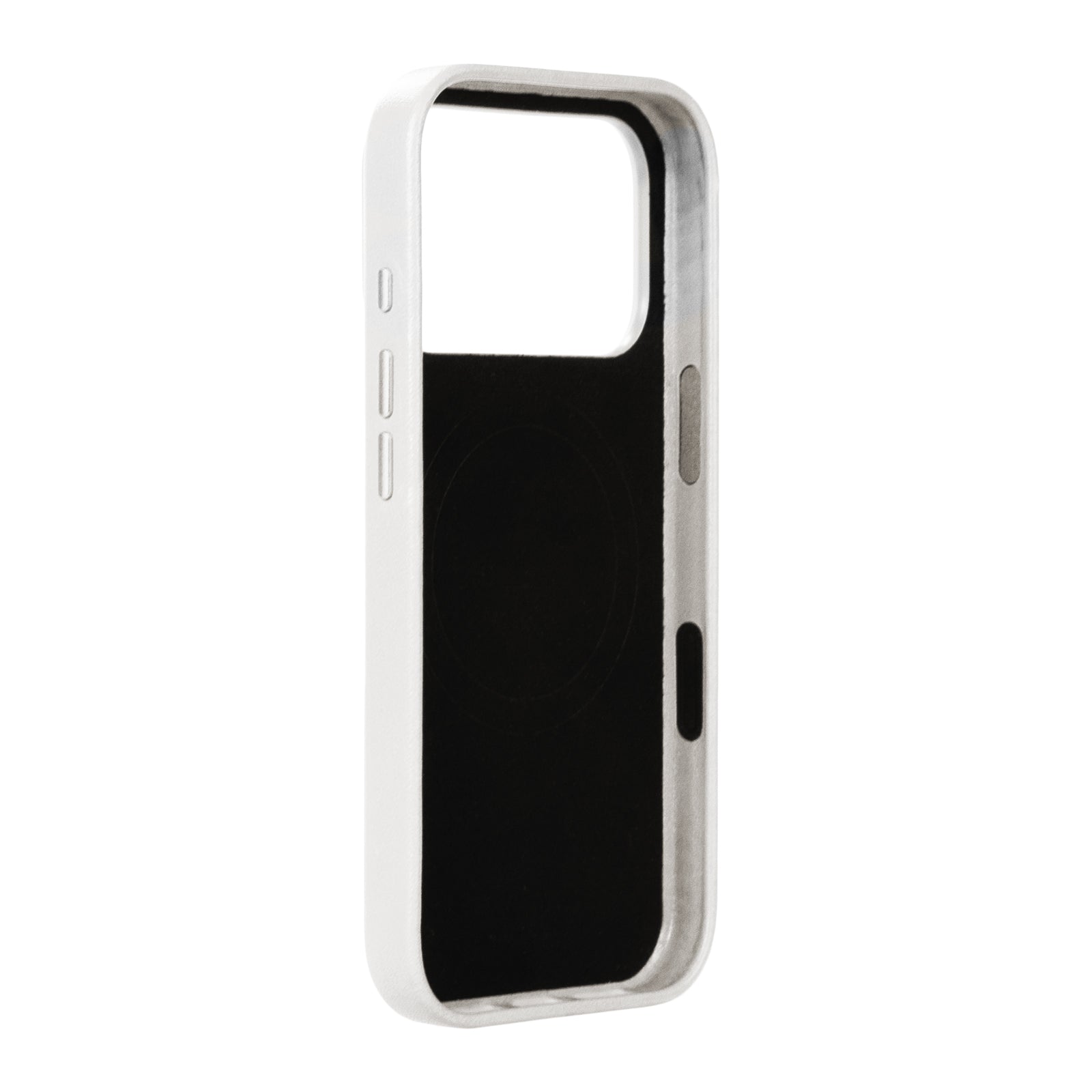 iPhone 17 Pro  - Clop Magnetic Leather Case - Forst White