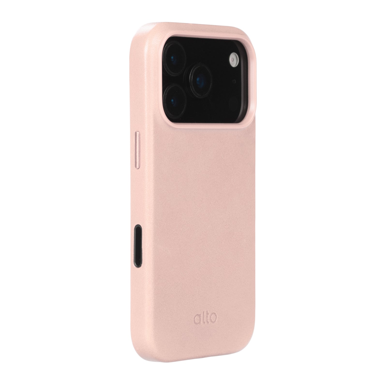 iPhone 17 Pro  - Clop Magnetic Leather Case - Misty Pink