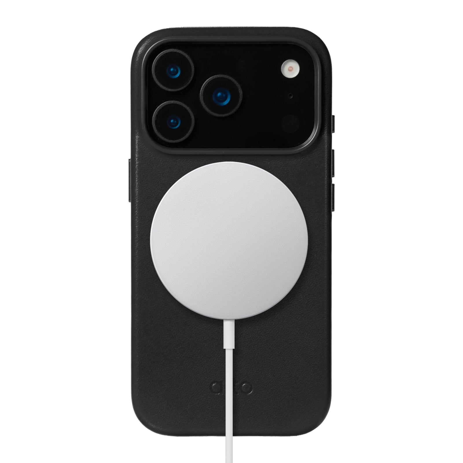 iPhone 17 Pro  - Clop Magnetic Leather Case - Raven Black