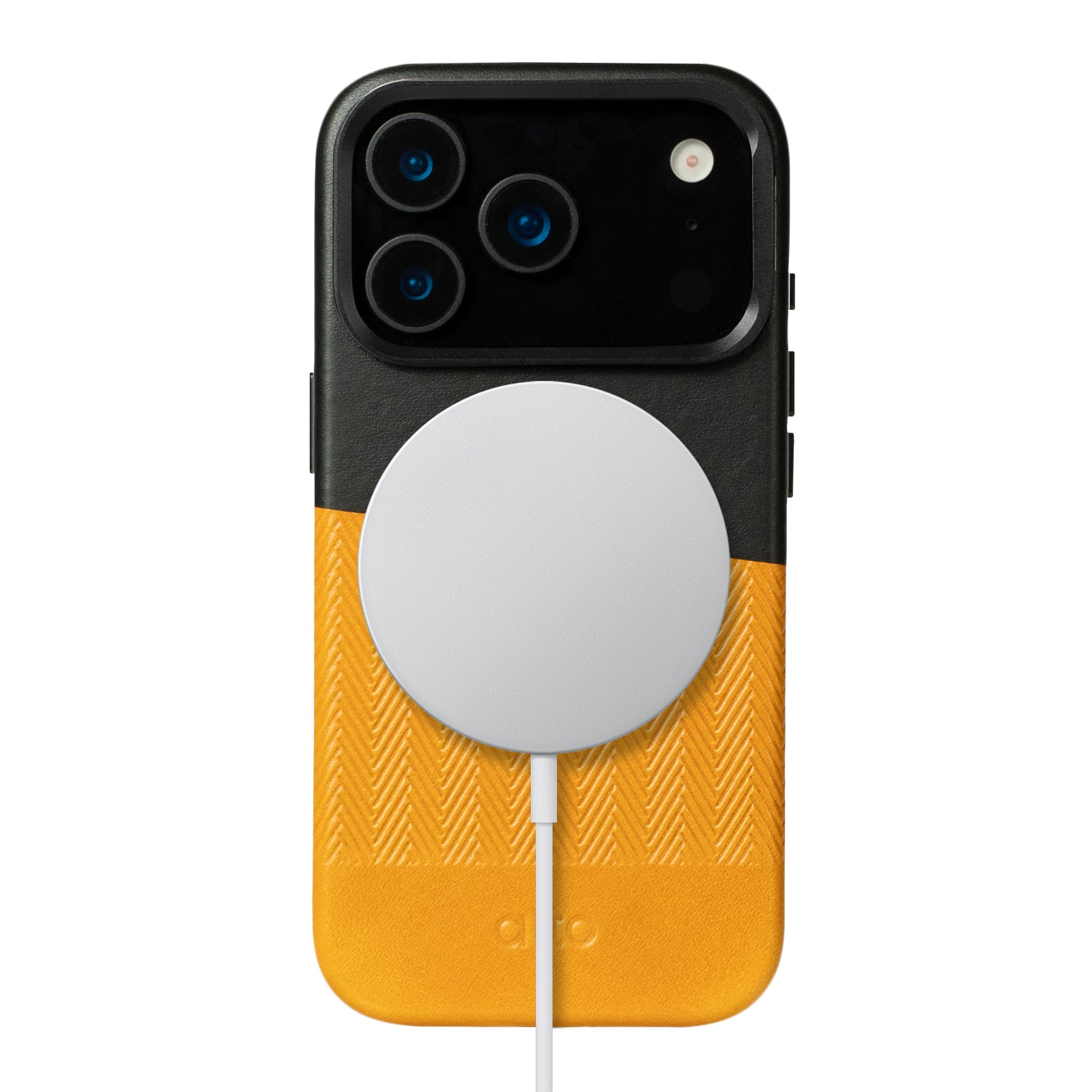 iPhone 17 Pro  - Herring Magnetic Stand Leather Case - Caramel brown/Raven black