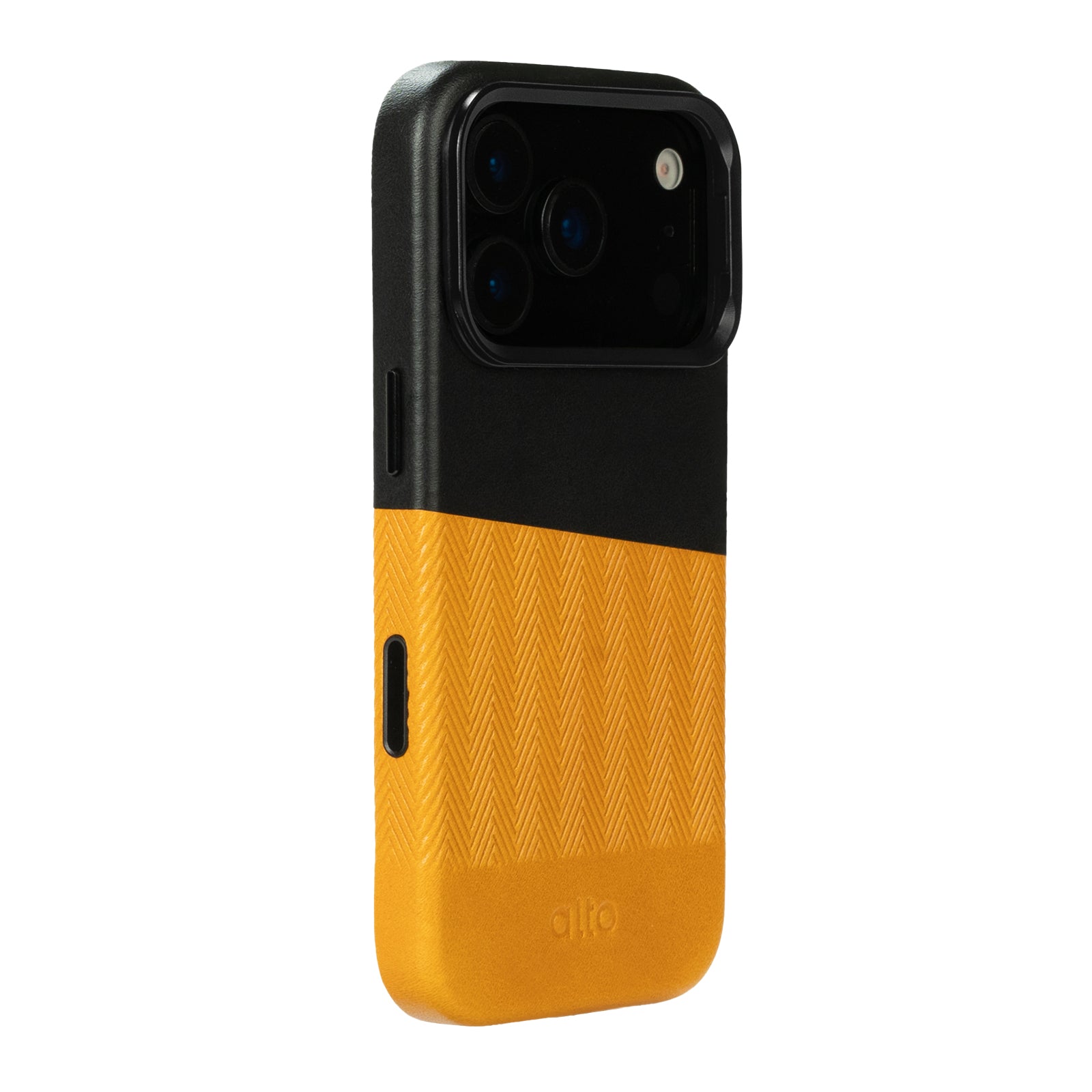 iPhone 17 Pro  - Herring Magnetic Stand Leather Case - Caramel brown/Raven black