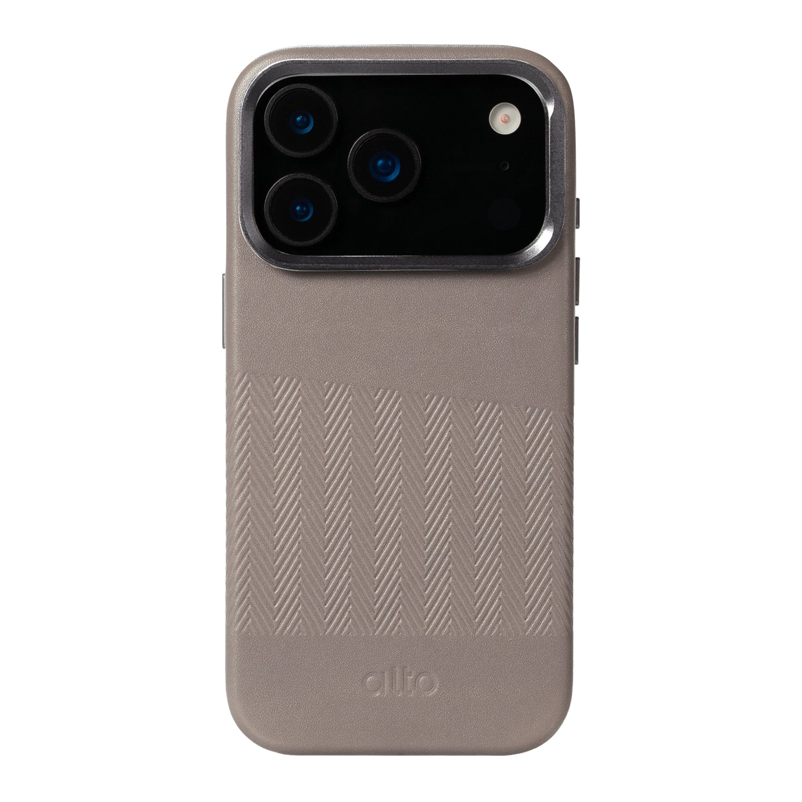 iPhone 17 Pro  - Herring Magnetic Stand Leather Case - Cement Gray