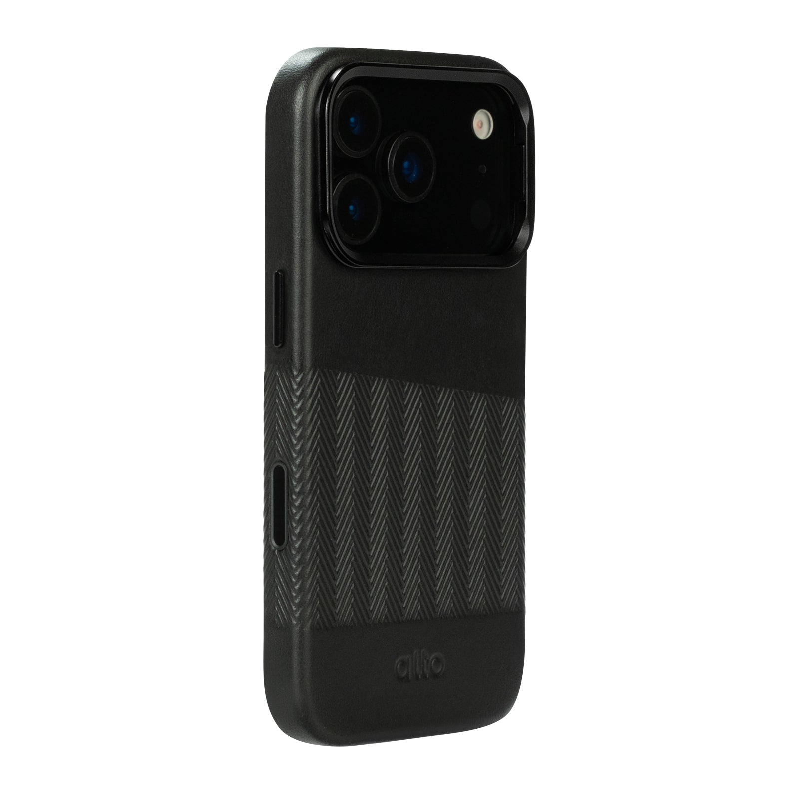 iPhone 17 Pro  - Herring Magnetic Stand Leather Case - Raven Black