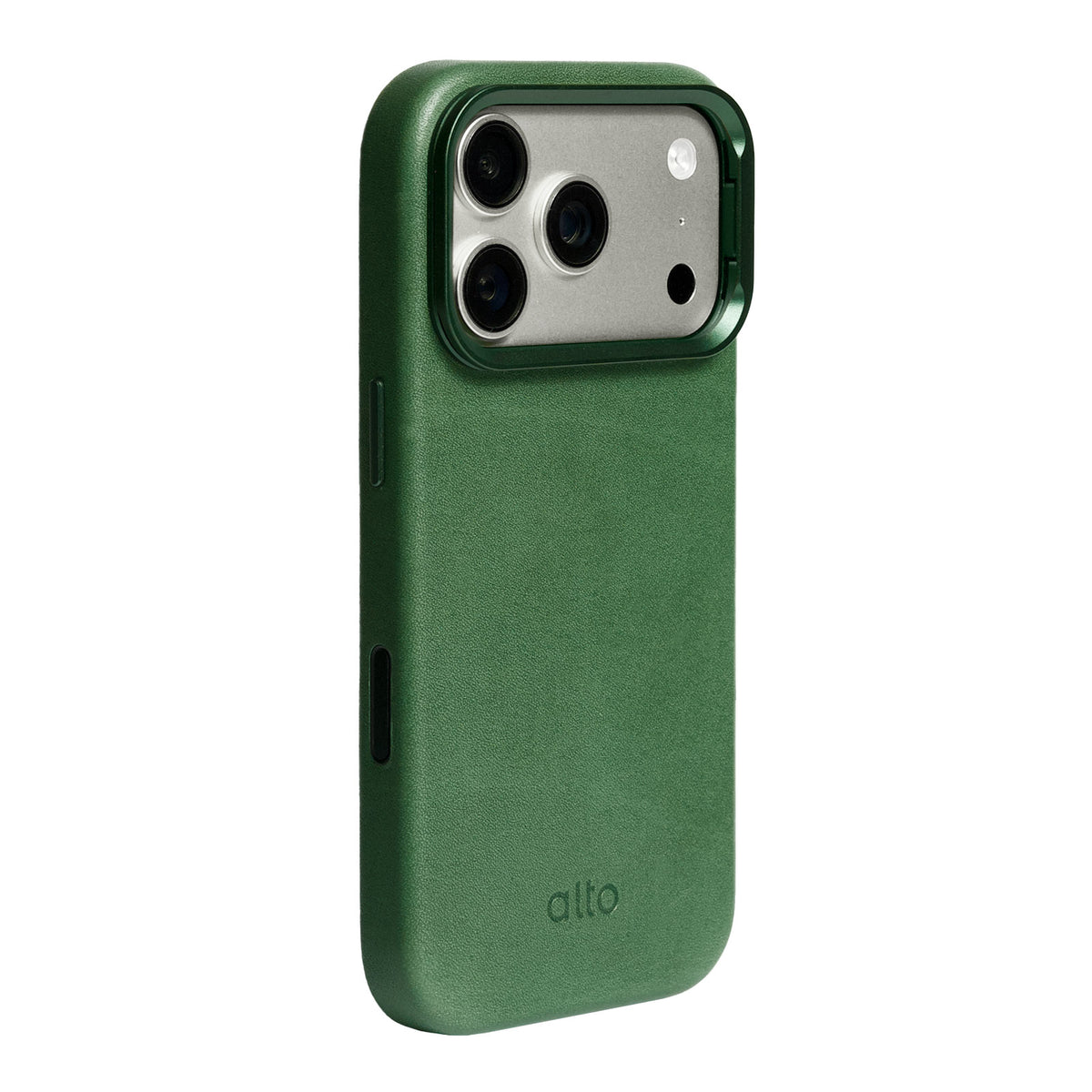 iPhone 18 Pro/17 Pro - Uplop Magnetic Stand Leather Case - Forest Green