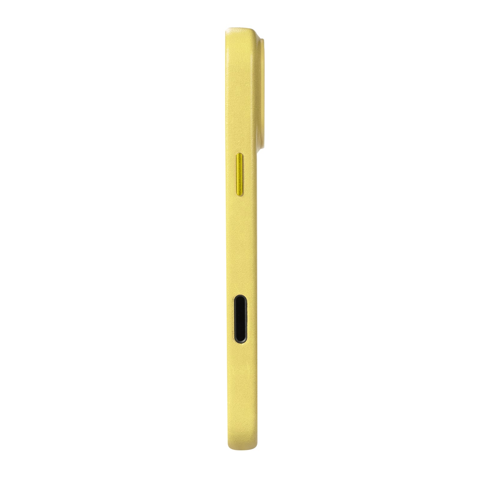 iPhone 17 Pro Max - Clop Magnetic Leather Case - Downlight Yellow