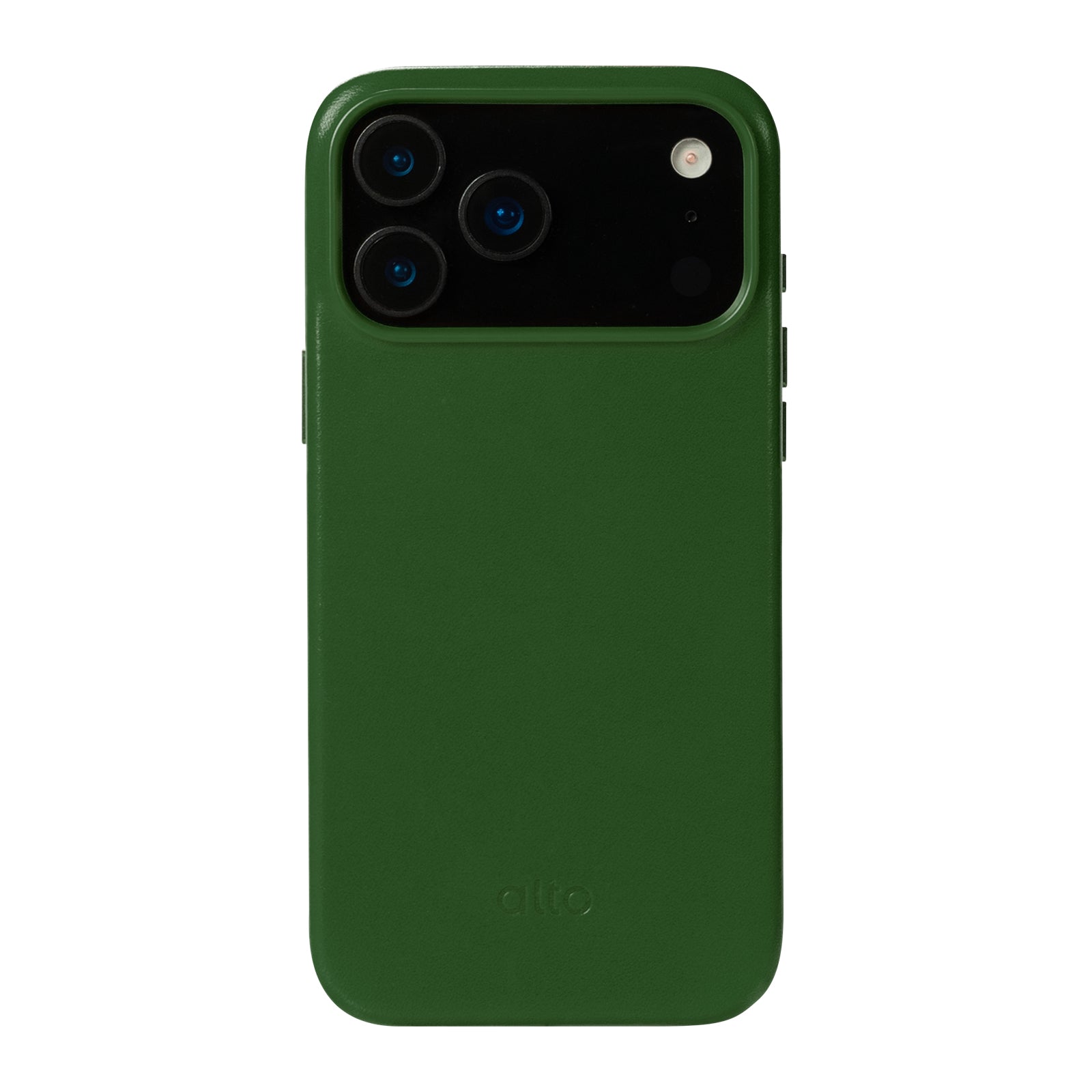 iPhone 17 Pro Max - Clop Magnetic Leather Case - Forest Green