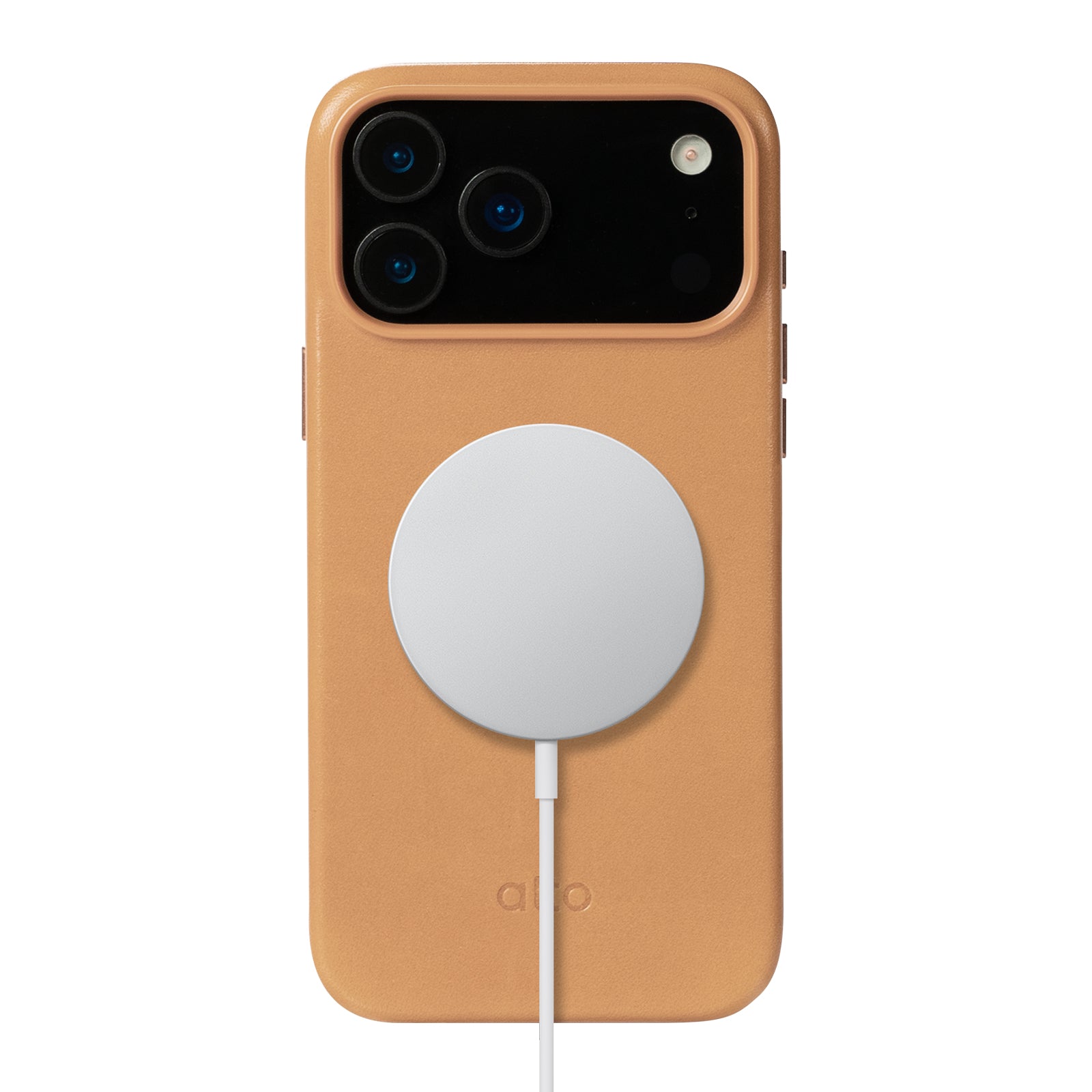 iPhone 17 Pro Max - Clop Magnetic Leather Case - Moca Brown