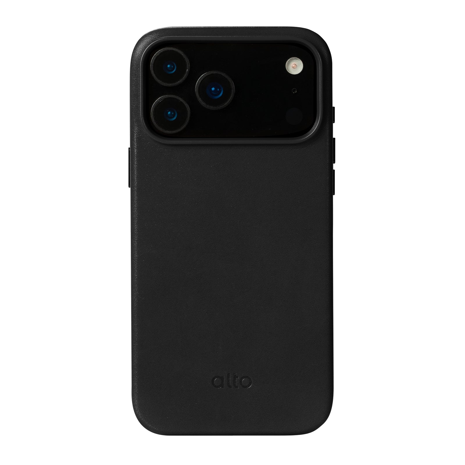 iPhone 17 Pro Max - Clop Magnetic Leather Case - Raven Black