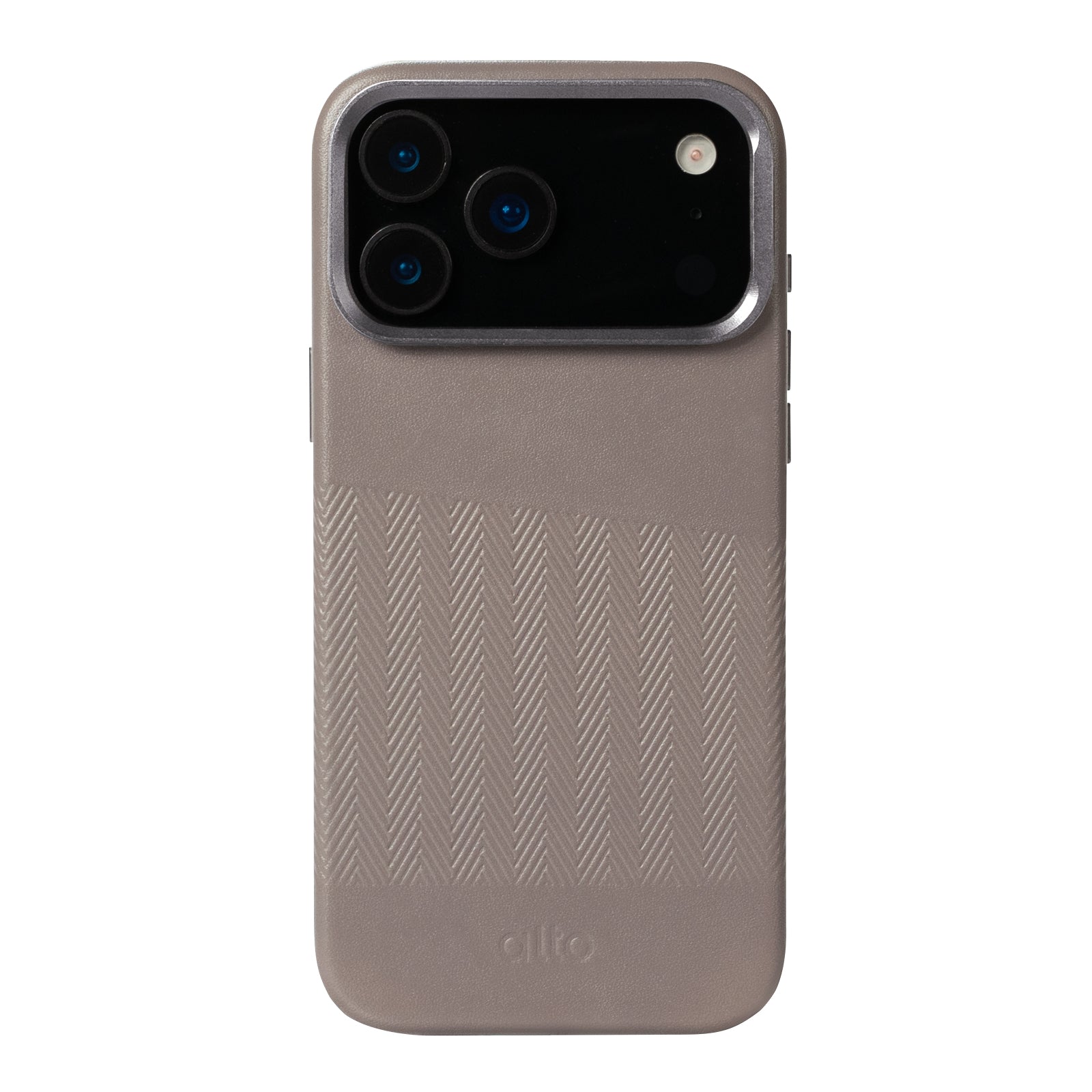iPhone 17 Pro Max - Herring Magnetic Stand Leather Case - Cement Gray
