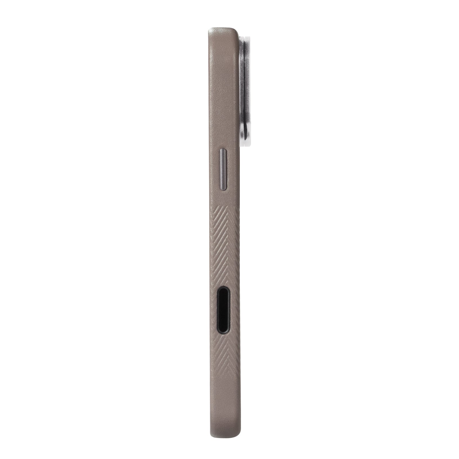iPhone 17 Pro Max - Herring Magnetic Stand Leather Case - Cement Gray