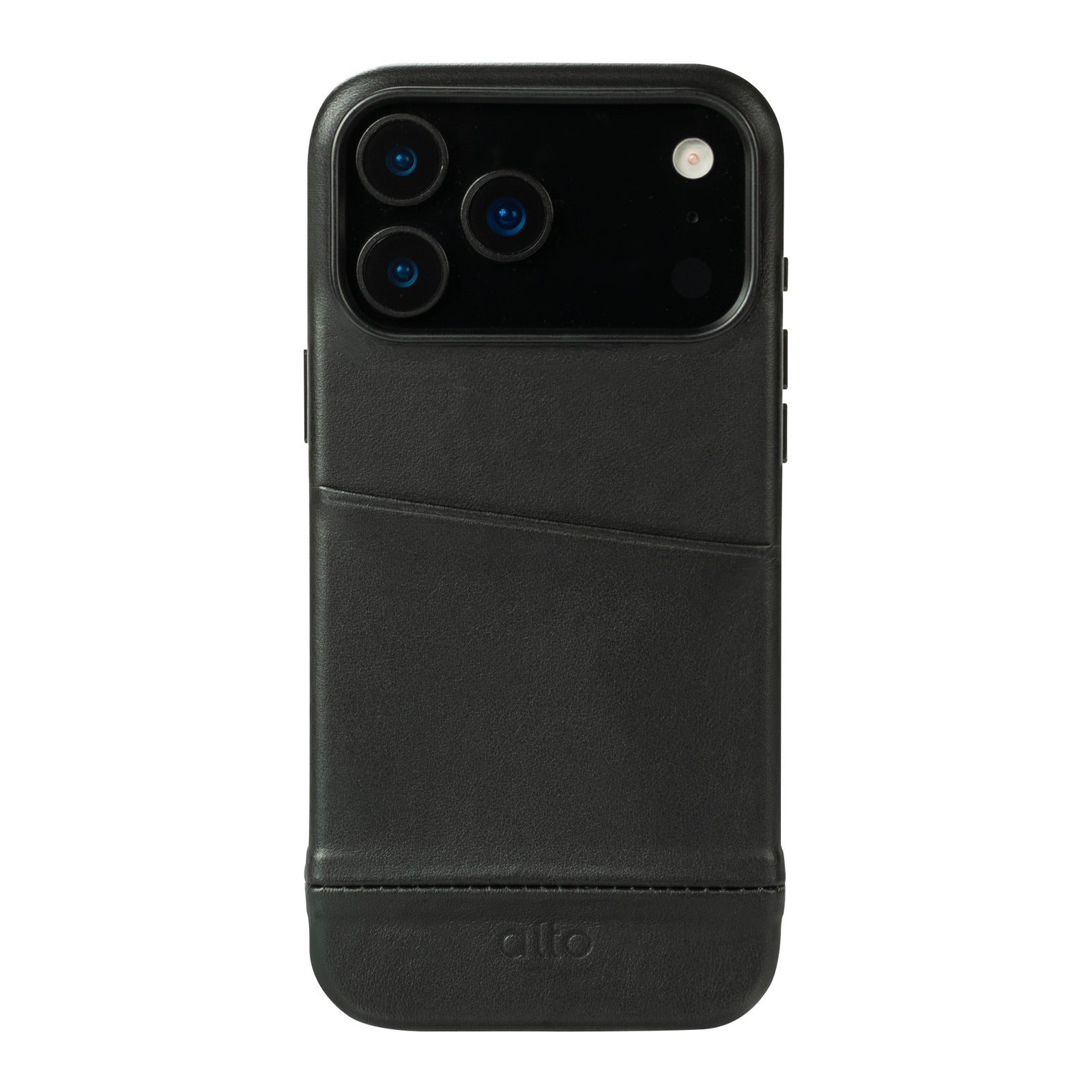 iPhone 17 Pro Max - Metro Leather Wallet Case - Raven Black