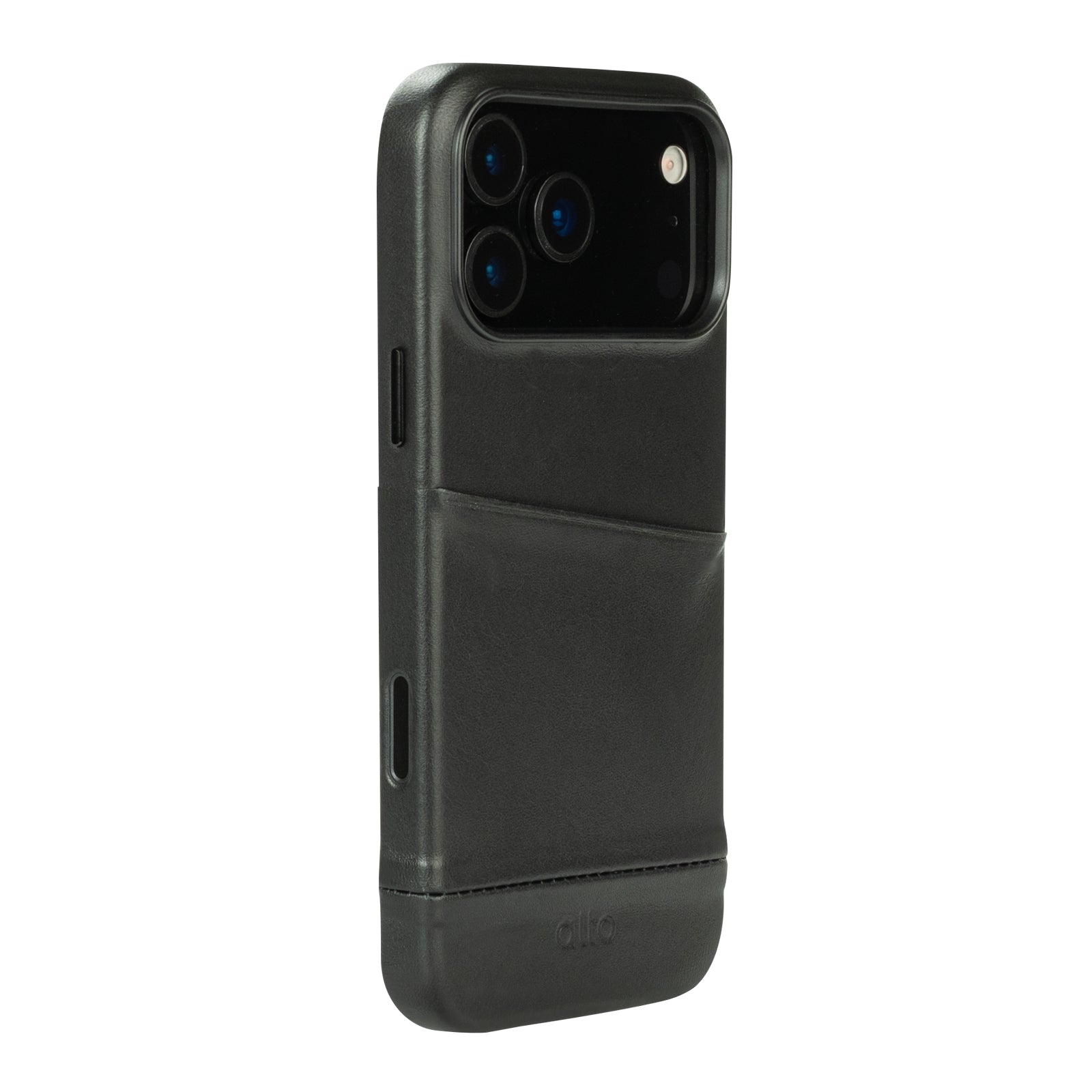 iPhone 17 Pro Max - Metro Leather Wallet Case - Raven Black