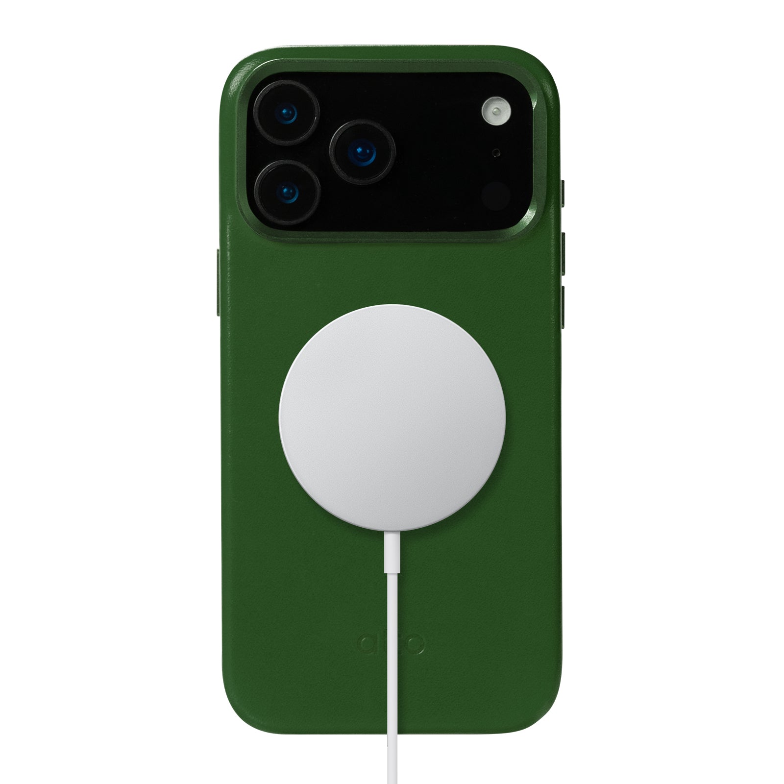 iPhone 17 Pro Max - Uplop Magnetic Stand Leather Case - Forest Green