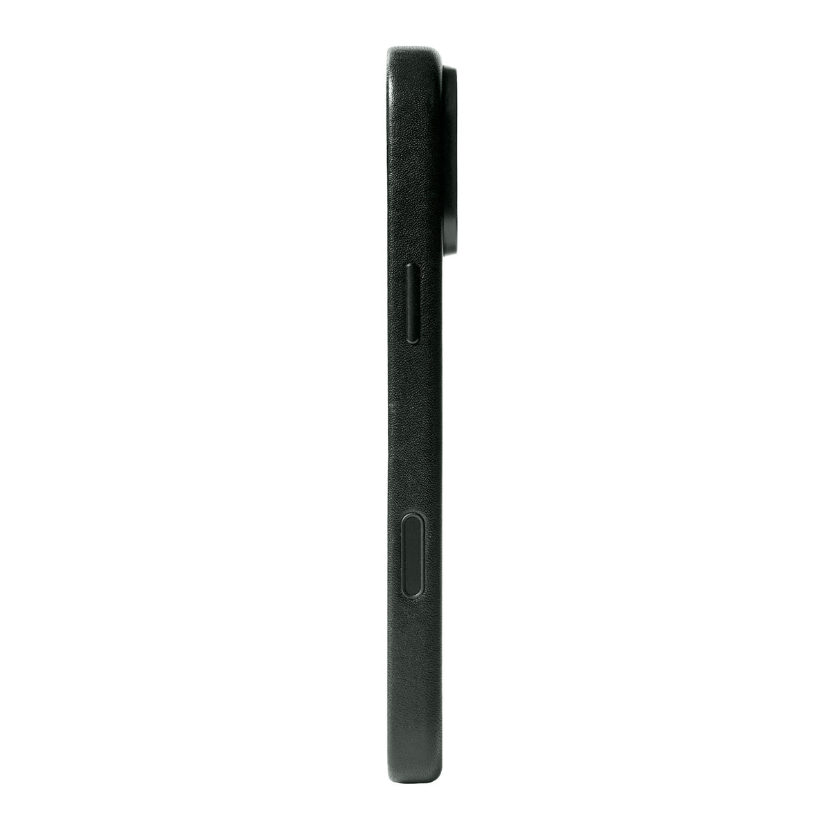 iPhone 18 Pro Max - Clop Magnetic Leather Case - Raven Black