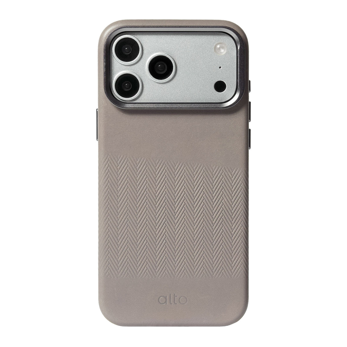 iPhone 18 Pro Max/17 Pro Max - Herring Magnetic Stand Leather Case - Cement Gray