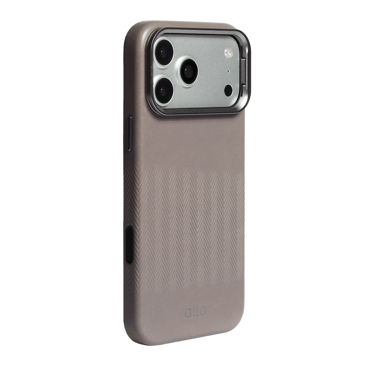 iPhone 18 Pro Max/17 Pro Max - Herring Magnetic Stand Leather Case - Cement Gray