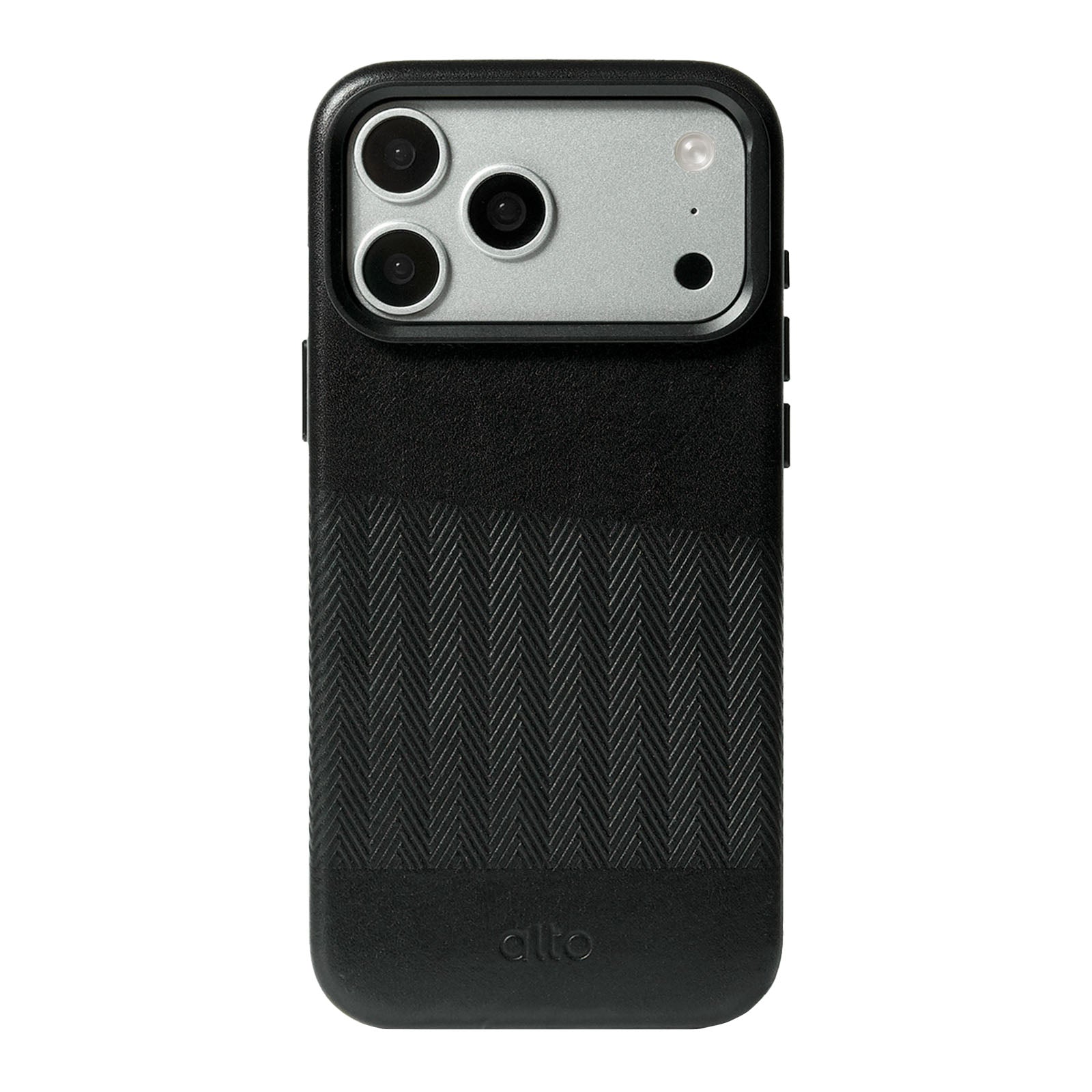 iPhone 18 Pro Max/17 Pro Max - Herring Magnetic Stand Leather Case - Raven Black
