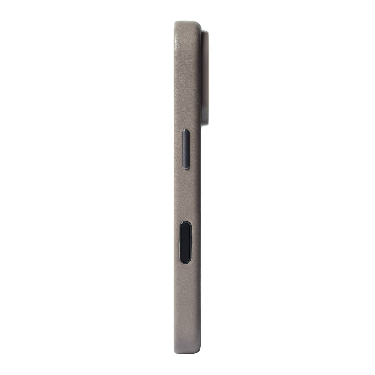 iPhone 18 Pro  - Clop Magnetic Leather Case - Cement Gray