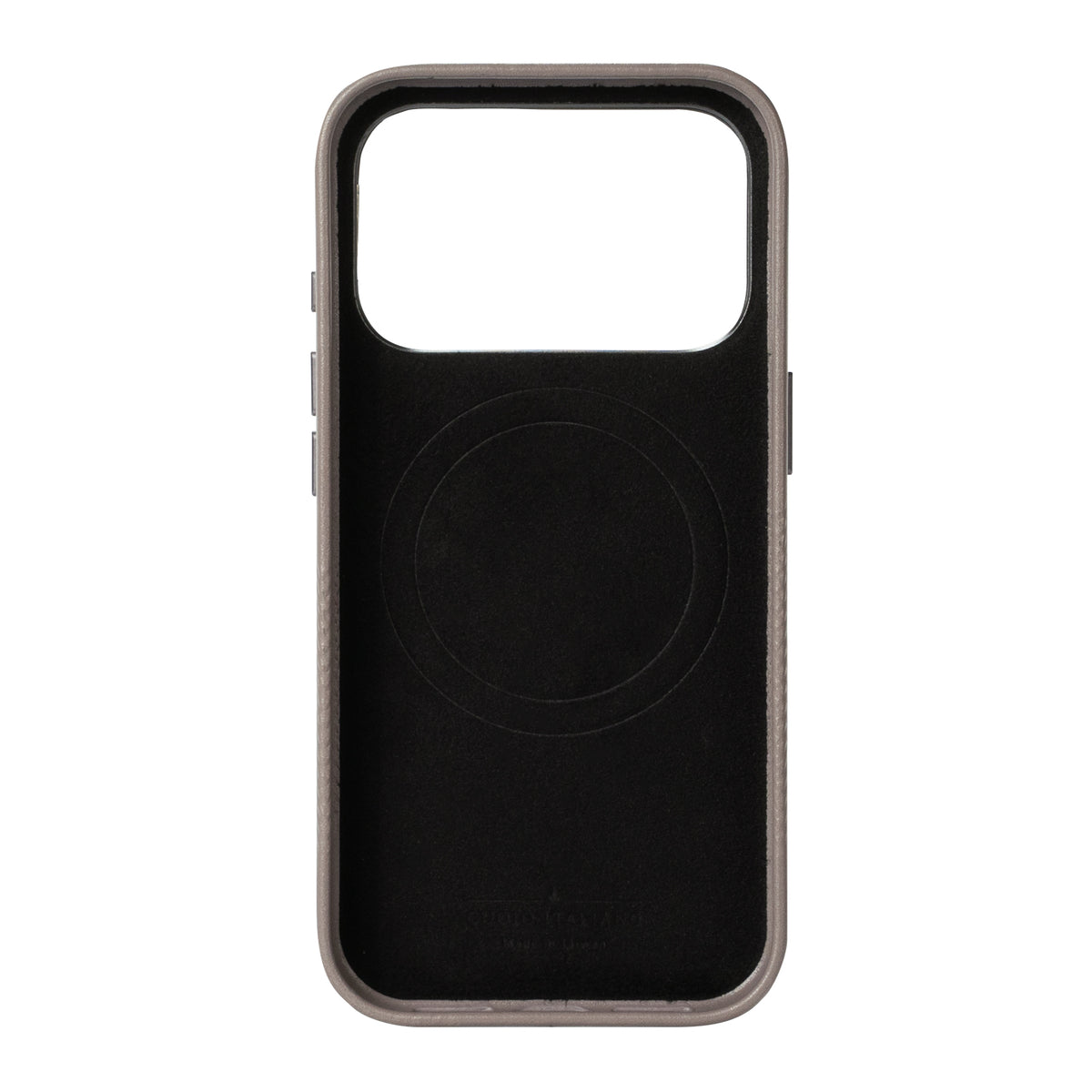 iPhone 18 Pro/17 Pro - Herring Magnetic Stand Leather Case - Cement Gray