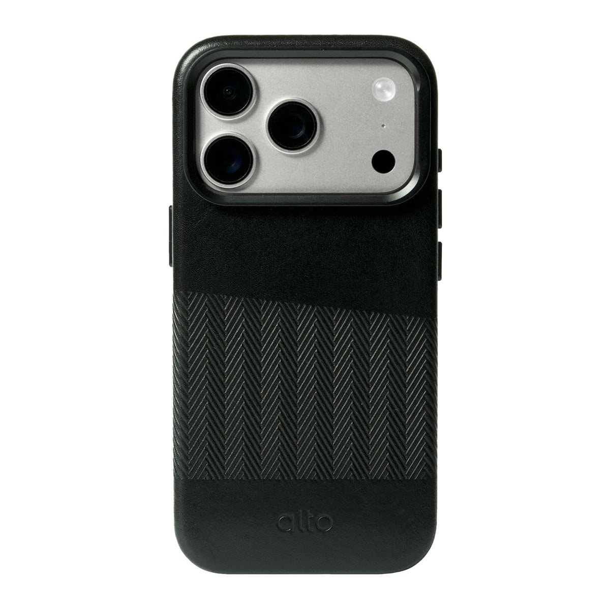 iPhone 18 Pro/17 Pro - Herring Magnetic Stand Leather Case - Raven Black