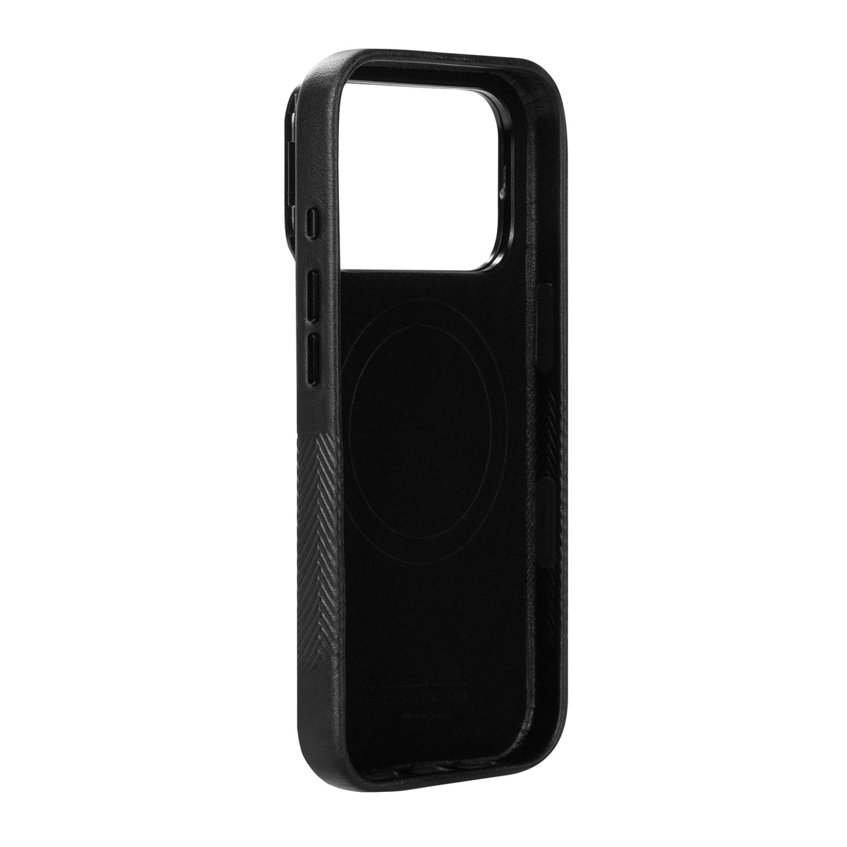 iPhone 18 Pro/17 Pro - Herring Magnetic Stand Leather Case - Raven Black