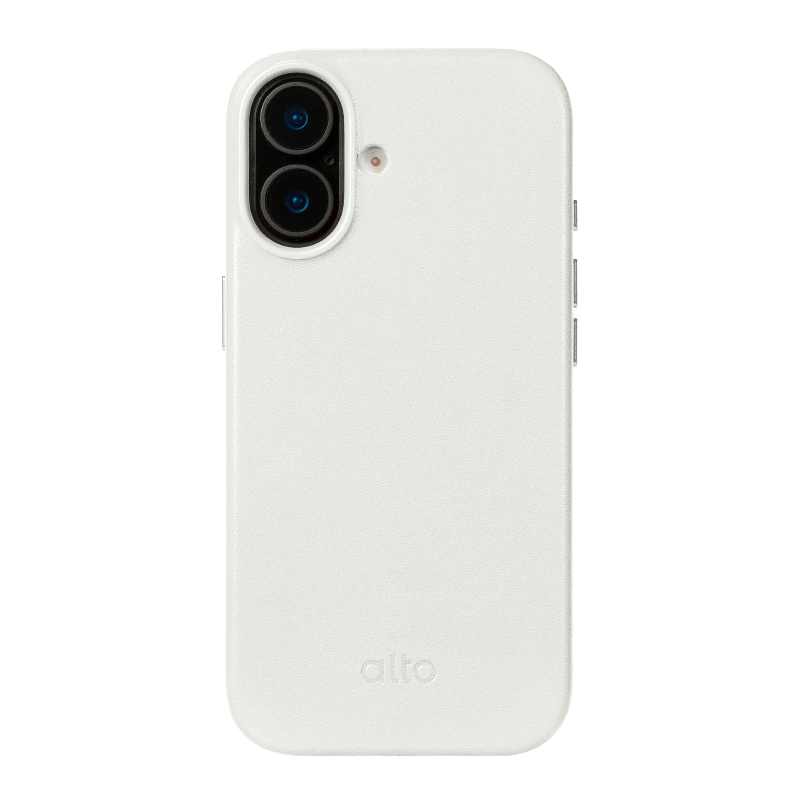 iPhone 17  - Clop Magnetic Leather Case - Forst White