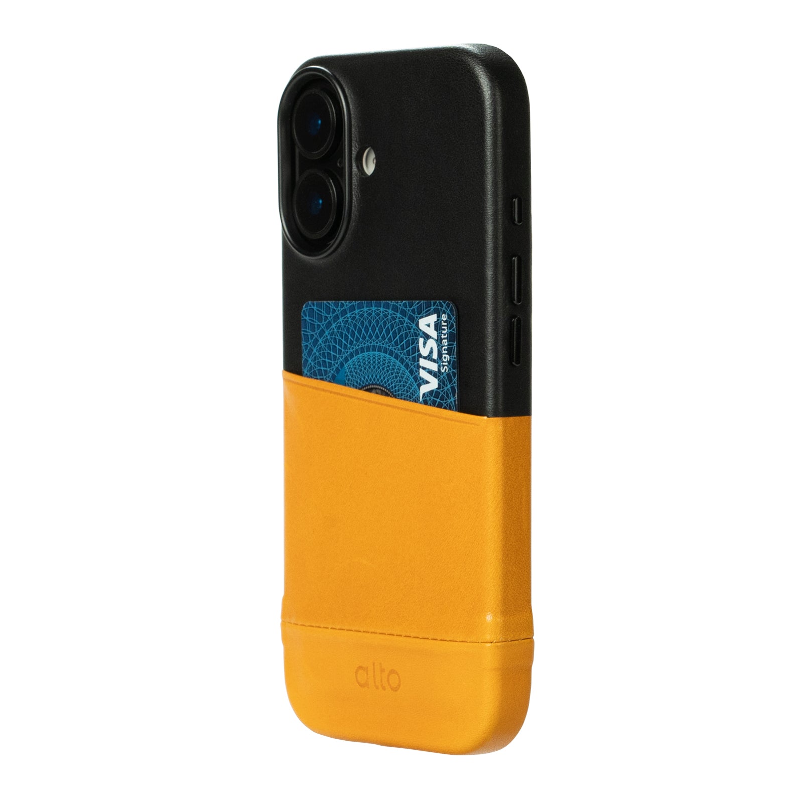 iPhone 17  - Metro Leather Wallet Case - Caramel brown/Raven black