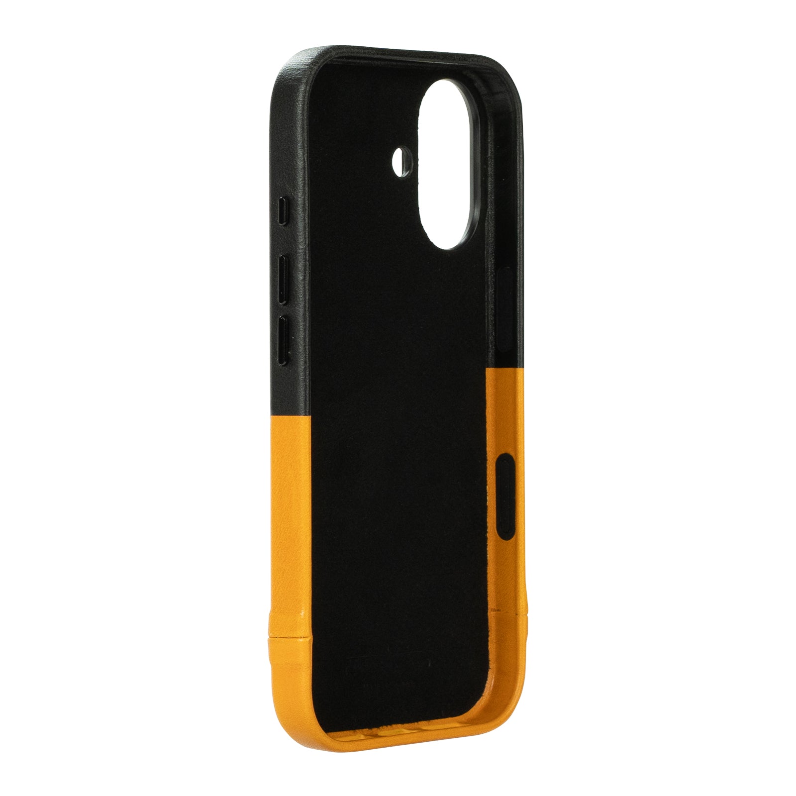 iPhone 17  - Metro Leather Wallet Case - Caramel brown/Raven black