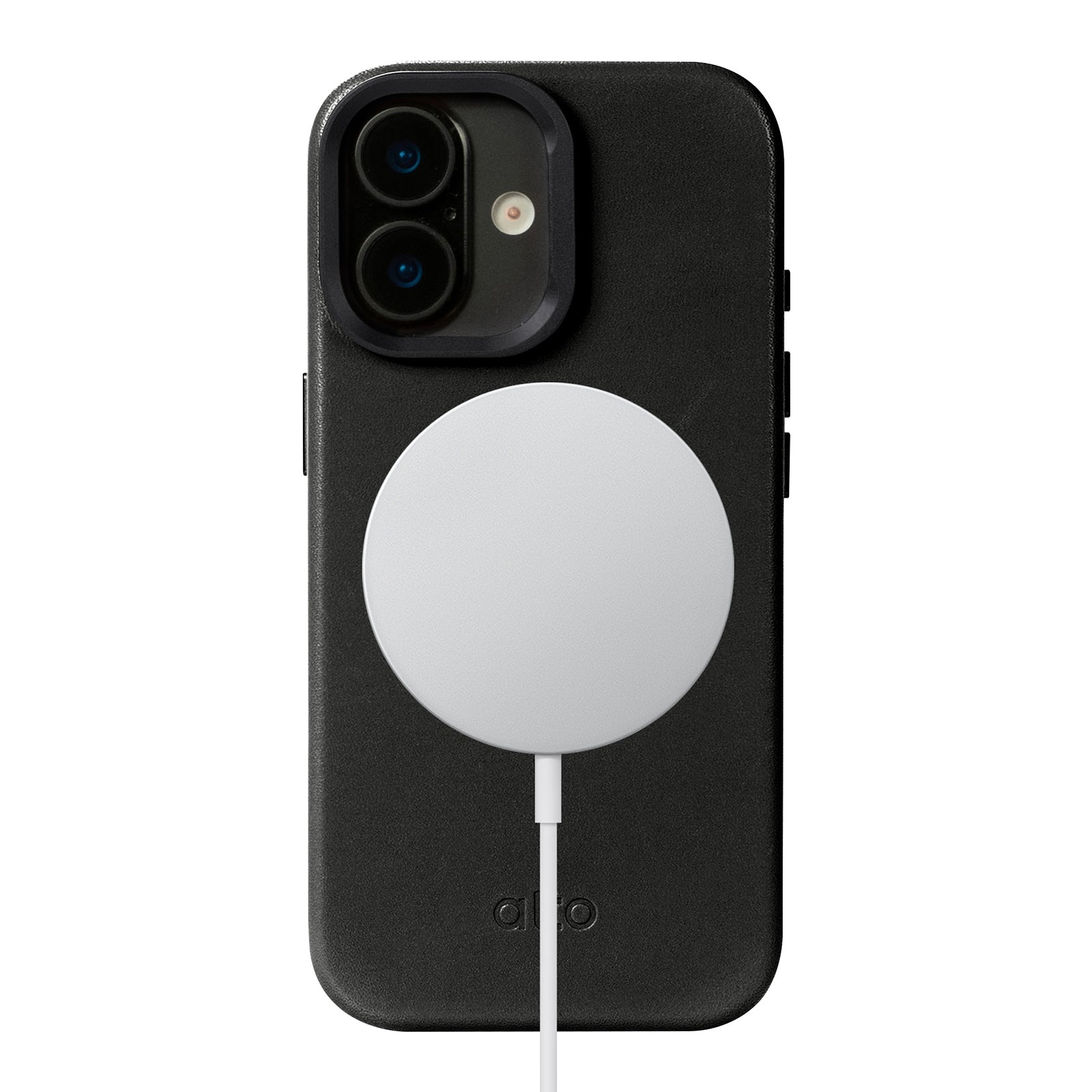 iPhone 17  - Uplop Magnetic Stand Leather Case - Raven Black