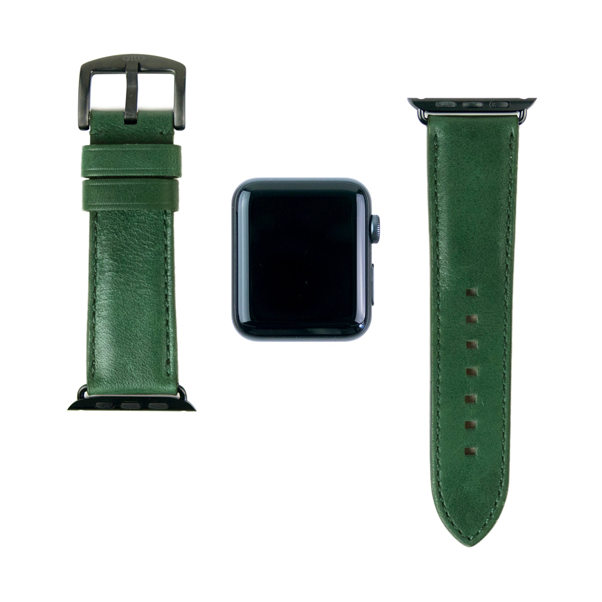 Apple Watch レザーバンド 42/44/45/49mm – フォレストグリーン