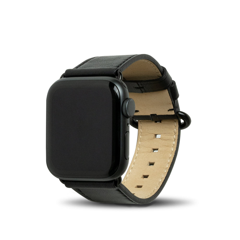 Apple Watch Leather Band 38/40/41mm – Raven Black