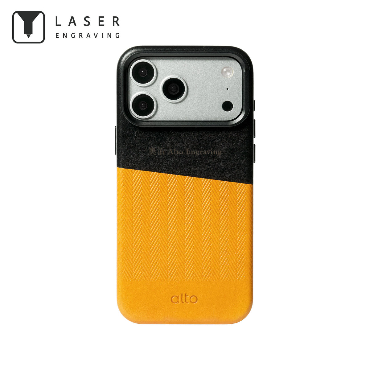iPhone 18 Pro Max/17 Pro Max - Herring Magnetic Stand Leather Case - Caramel brown/Raven black