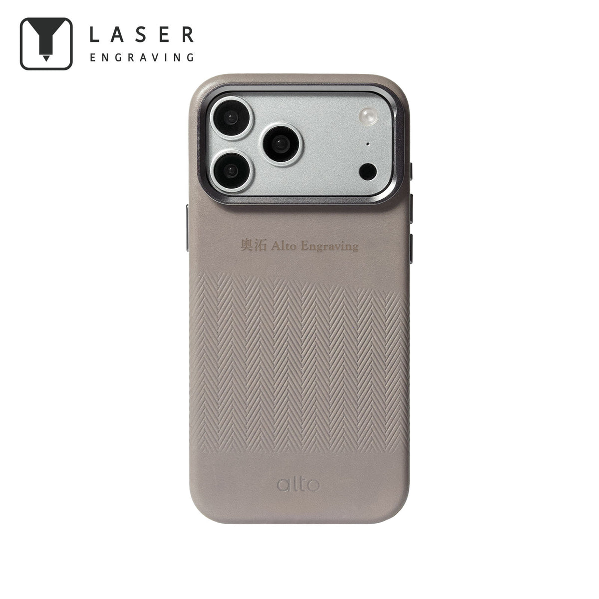 iPhone 18 Pro Max/17 Pro Max - Herring Magnetic Stand Leather Case - Cement Gray
