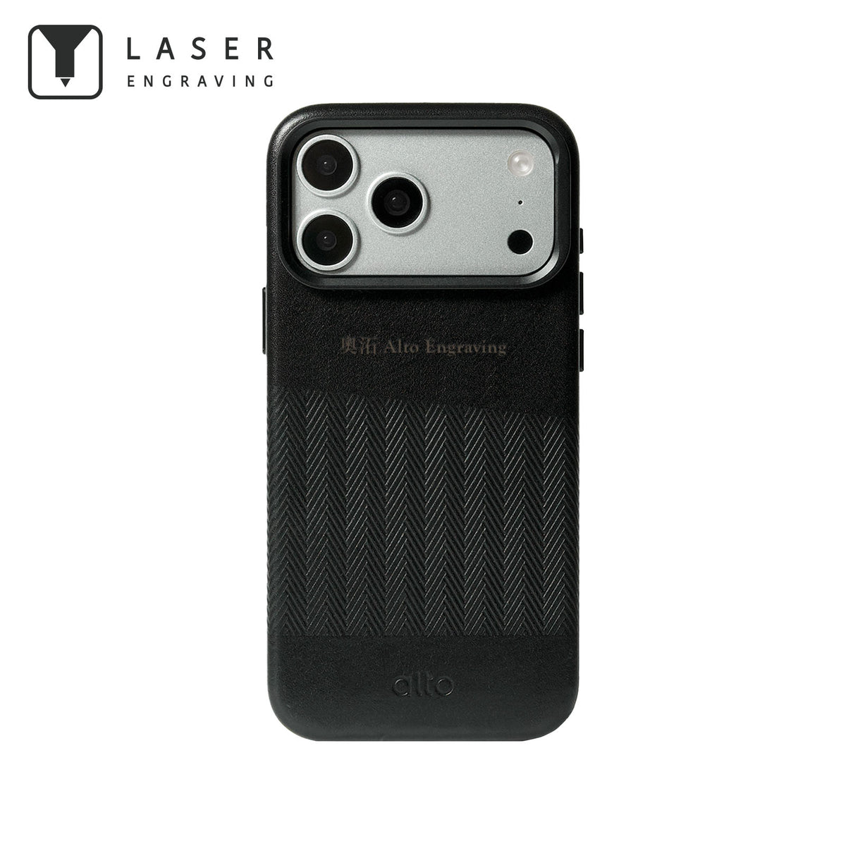 iPhone 18 Pro Max/17 Pro Max - Herring Magnetic Stand Leather Case - Raven Black