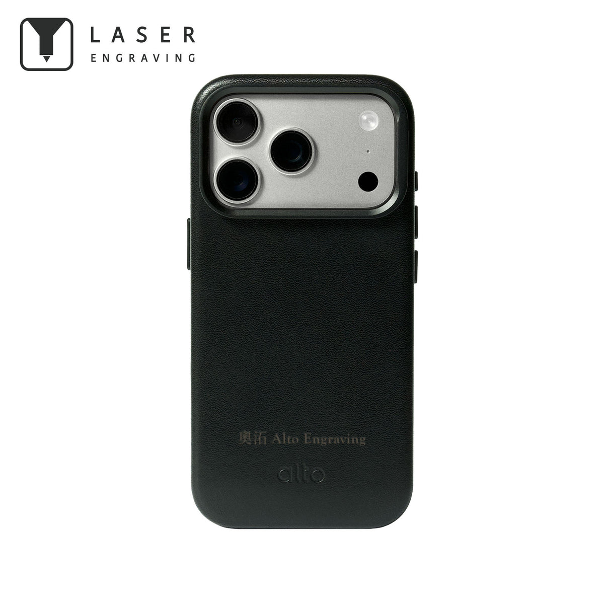 iPhone 18 Pro/17 Pro - Uplop Magnetic Stand Leather Case - Raven Black