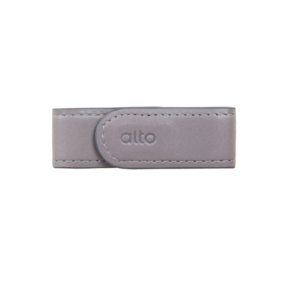 Magnetic Leather Clip – Cement Gray