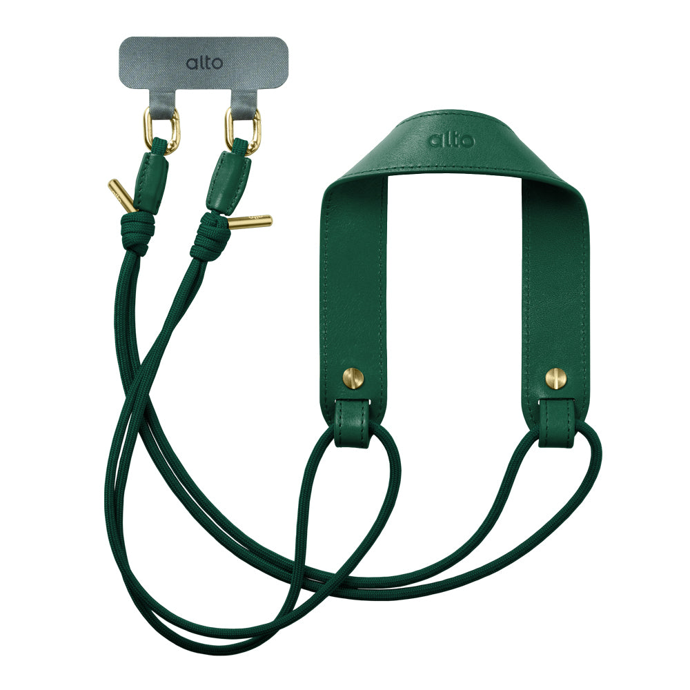 Cell Phone Strap and Shoulder Pad Set – Forest Green