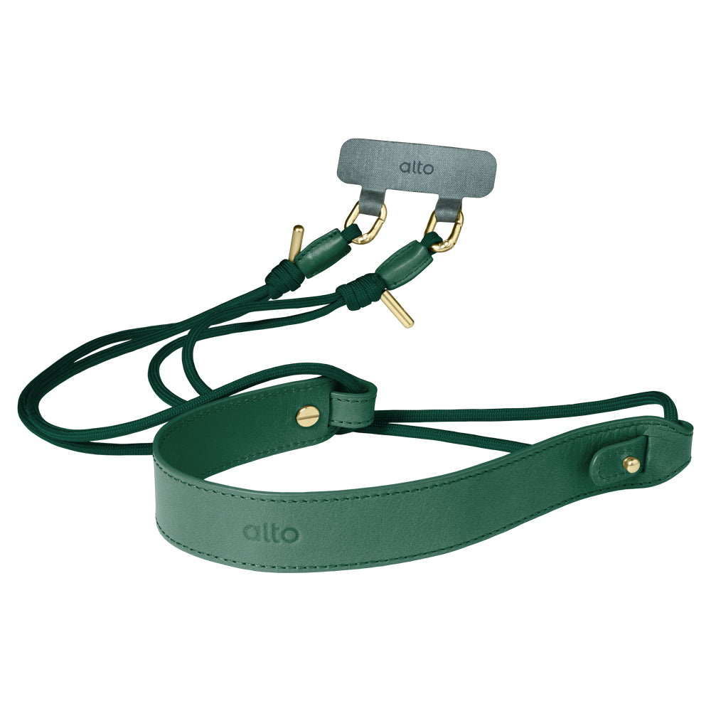 Cell Phone Strap and Shoulder Pad Set – Forest Green