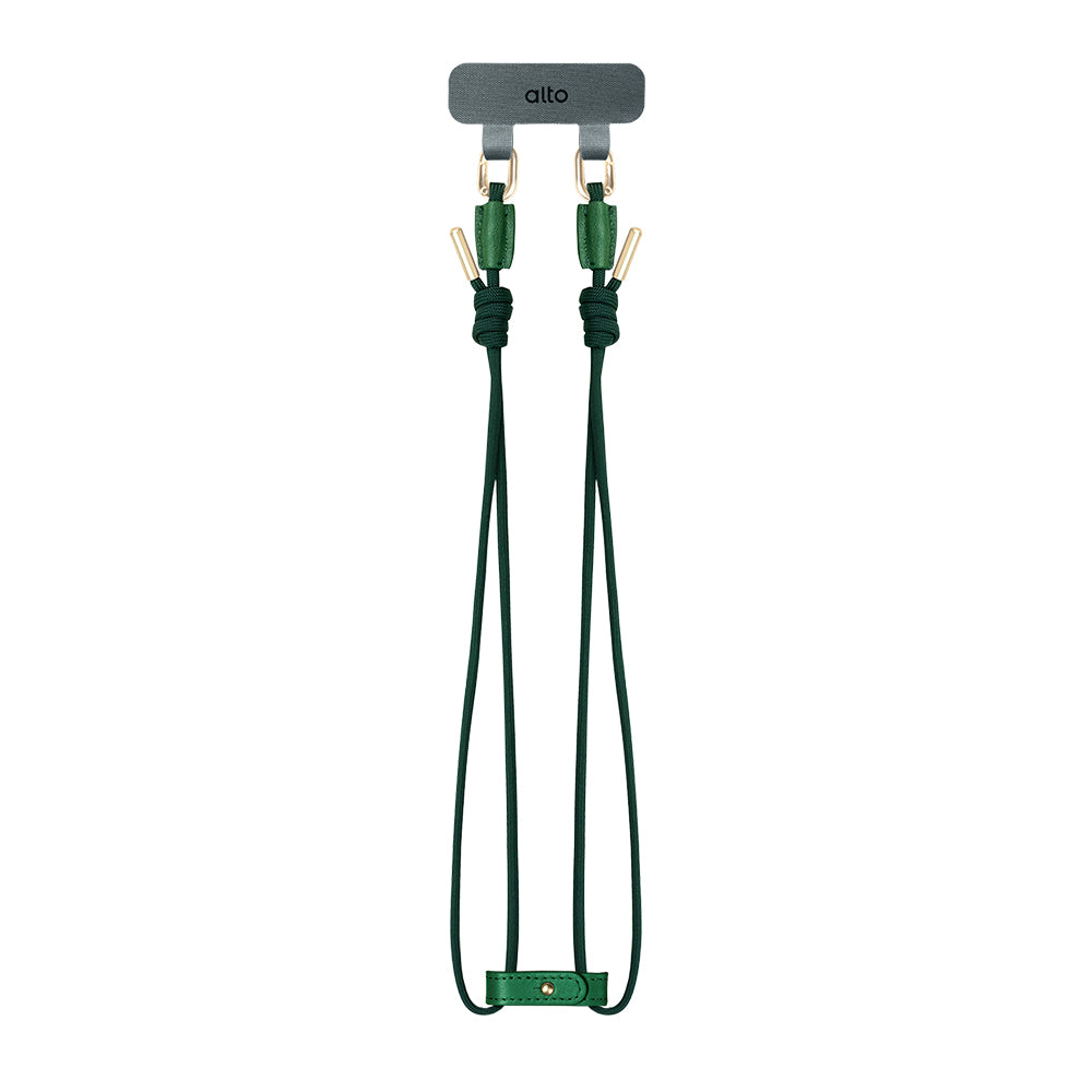 Phone Lanyards Connector + 4mm Comfort Nylon Strap – Forest Green
