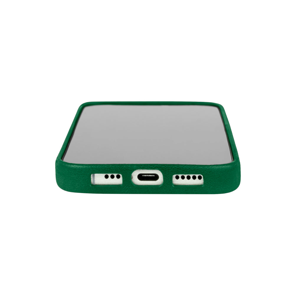 iPhone 16 Series Herring MagSafe Leather Case - Forest Green