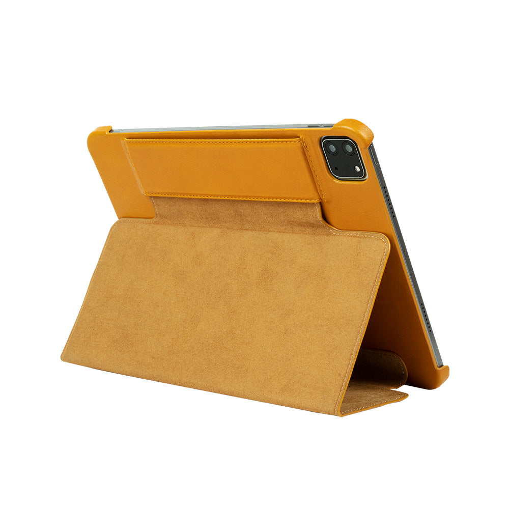 iPad Air 10.9″ / Air 11“ M2 / Pro 11″ Folio Leather Case – Caramel Brown