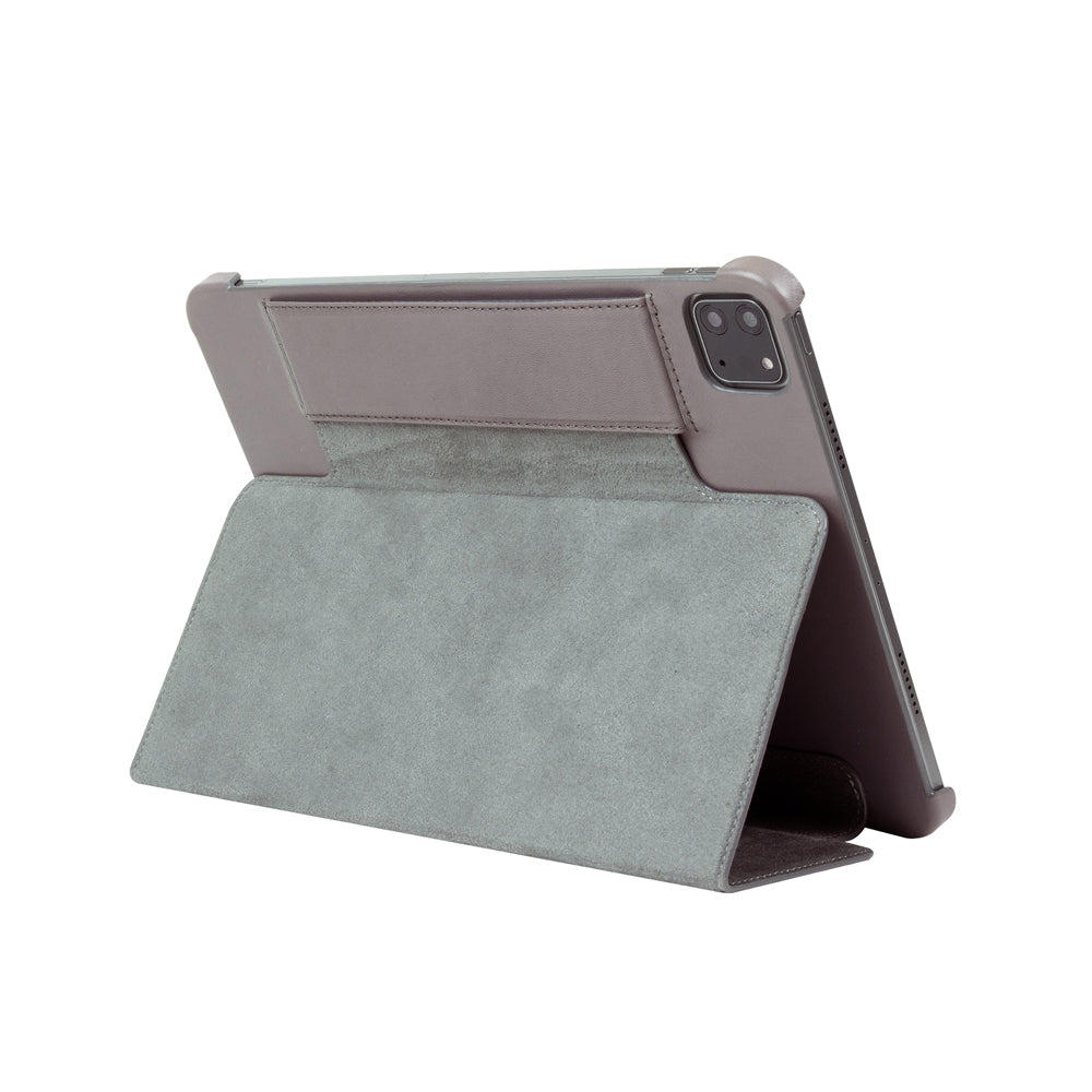 iPad Air 10.9″ / Pro 11″ Folio Leather Case – Cement Gray