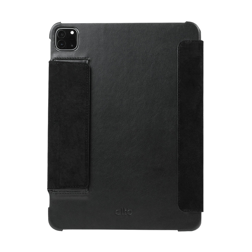iPad Air 10.9″ / Air 11“ M2 / Pro 11″ Folio Leather Case – Raven Black